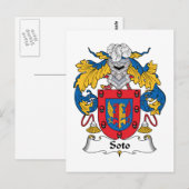 Soto Family Crest Briefkaart (Voorkant / Achterkant)
