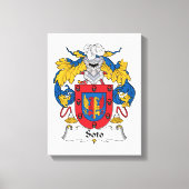Soto Family Crest Canvas Afdruk (Voorkant)