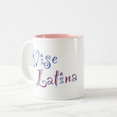 Sotomayor Wise Latina Cup Tweekleurige Koffiemok (Voorkant links)