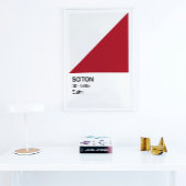 Soton Saint - Witte grens Perfect Poster
