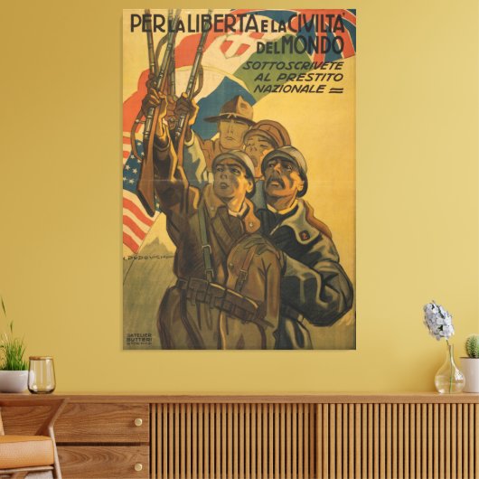 Sottoscrivete al Prestito Canvas Afdruk (Insitu (Woonkamer))