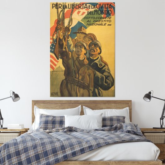 Sottoscrivete al Prestito Canvas Afdruk (Insitu (Slaapkamer))