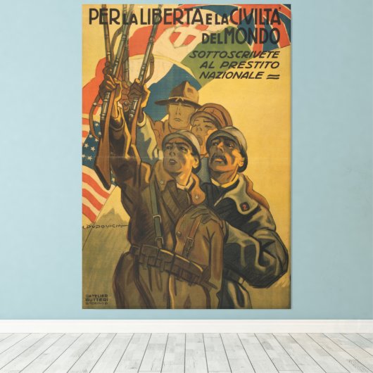 Sottoscrivete al Prestito Canvas Afdruk (Insitu (Houten vloer))