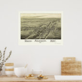 Souderton, PA Panoramic Map - 1894 Poster (Keuken)