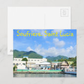Soufriere Saint Lucia Briefkaart (Voorkant / Achterkant)