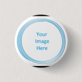 Soul Blissed Circle Custom Button, zwart Ronde Button 3,2 Cm (Voorkant)