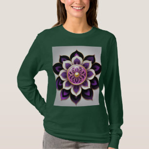 "Soul Blossom Emblem" Lange mouw T-shirt