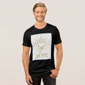 Soul Bond – Mystiek symbool van liefde en verbindi Tri-Blend Shirt (Voorkant volledig)