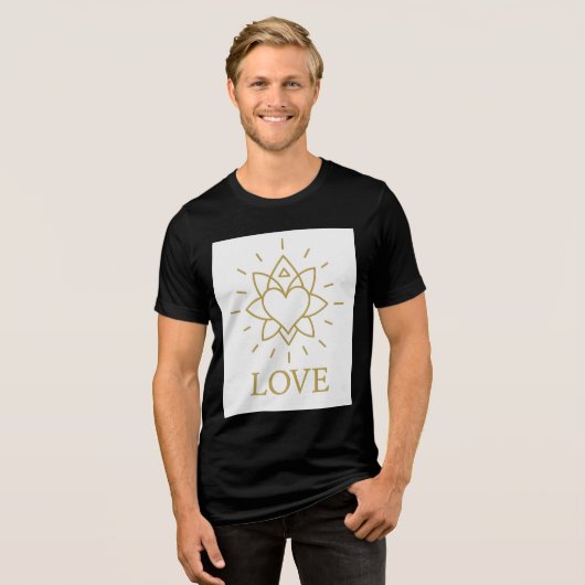 Soul Bond – Mystiek symbool van liefde en verbindi Tri-Blend Shirt (Voorkant volledig)