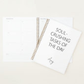 Soul-Crushing Tasks of the Day Notebook Planner (Display)