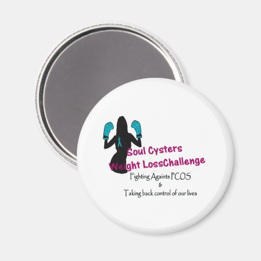 Soul Cysters gewichtsverlies uitdaging Magneet (Voorkant / Achterkant)