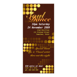 Soul Dance Event Flyer-rackkaart Reclamekaart