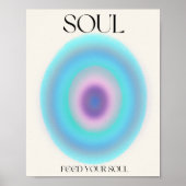 Soul Feed Je soep positieve denkende bevestiging Poster (Voorkant)