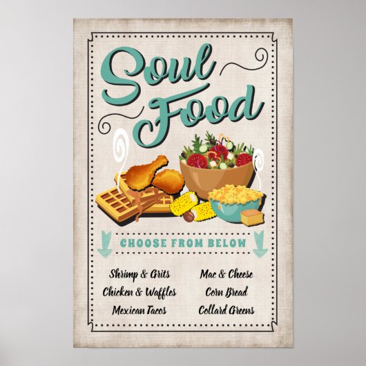 Soul Food Feest Teken Poster (Voorkant)