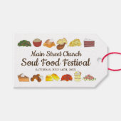 Soul Food Festival Evenement Zuidelijke keuken Kok Cadeaulabel (Voorkant (Horizontaal))