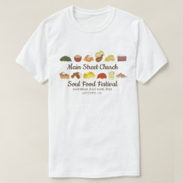 Soul Food Festival Evenement Zuidelijke keuken Kok T-shirt