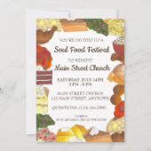 Soul Food Festival Event Southern Cuisine Kaart (Voorkant)