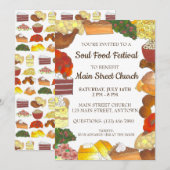 Soul Food Festival Event Southern Cuisine Kaart (Voorkant / Achterkant)