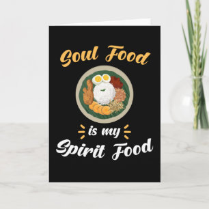 Soul Food Gezegde Grappig Kaart