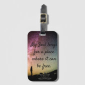 Soul Free Acrylic Luggage Tag Bagagelabel (Voorkant (verticaal))