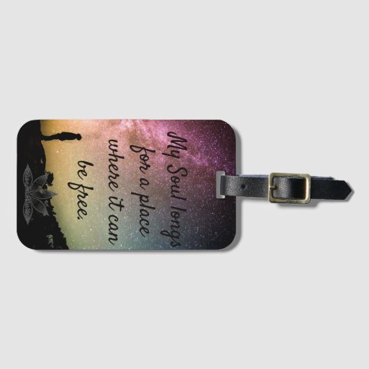 Soul Free Acrylic Luggage Tag Bagagelabel (Voorkant (horizontaal))