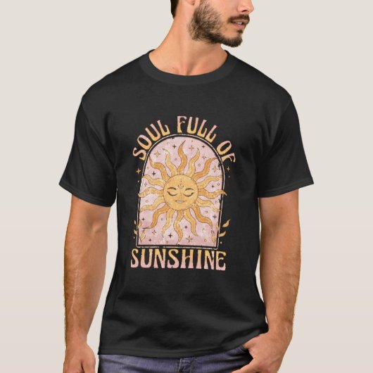 Soul Full Of Sunshine Sun And Moon Celestial Mysti T-shirt (Voorkant)