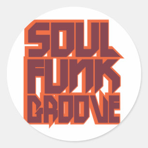 Soul Funk Groove Ronde Sticker