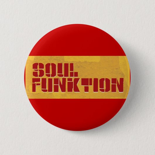 SOUL FUNKTION Buttonnen Ronde Button 5,7 Cm (Voorkant)