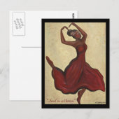 Soul in Motion Briefkaart (Voorkant / Achterkant)