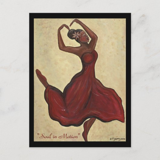 Soul in Motion Briefkaart (Voorkant)