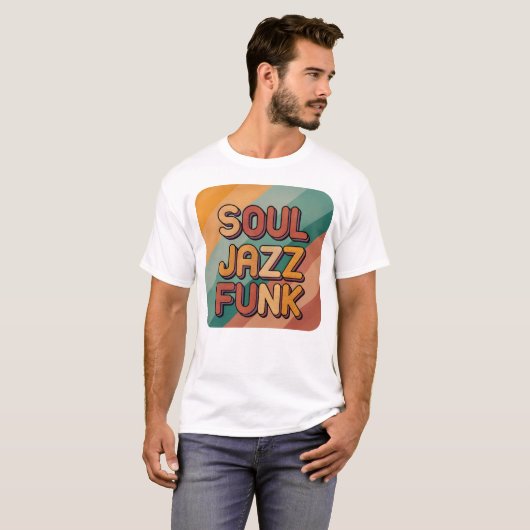 Soul Jazz Funk 70's T-Shirt (Voorkant volledig)