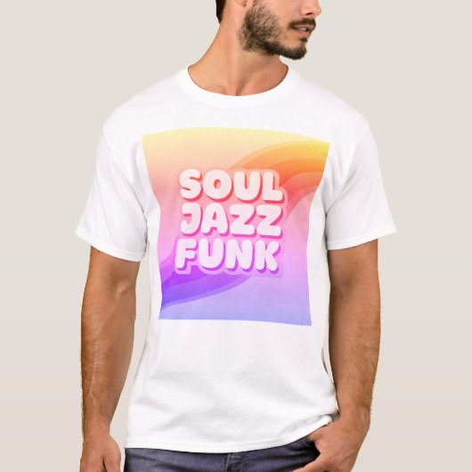Soul Jazz Funk pastel T-Shirt (Voorkant)