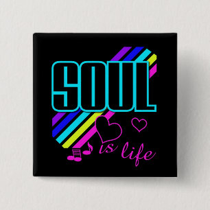 Soul-knop Vierkante Button 5,1 Cm
