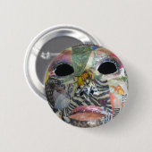 Soul komt in al kleurenmasker ronde button 5,7 cm (Voorkant /achterkant)