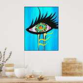 Soul Lit met Flame Poster (Keuken)