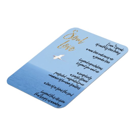 Soul Love Poem Magneet (Linkerzijde)