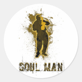 SOUL MAN RONDE STICKER
