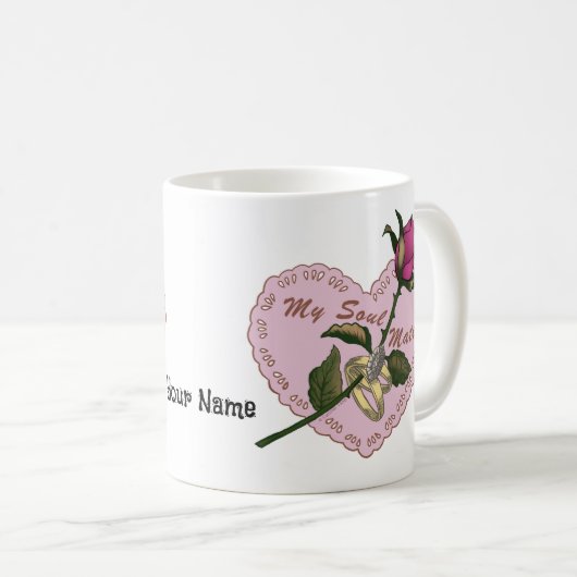 Soul Mate bruiloft Roos mokken (Voorkant rechts)