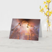 Soul Mate met Wolven Happy Valentijnsdag Kaart (Gele Bloem)