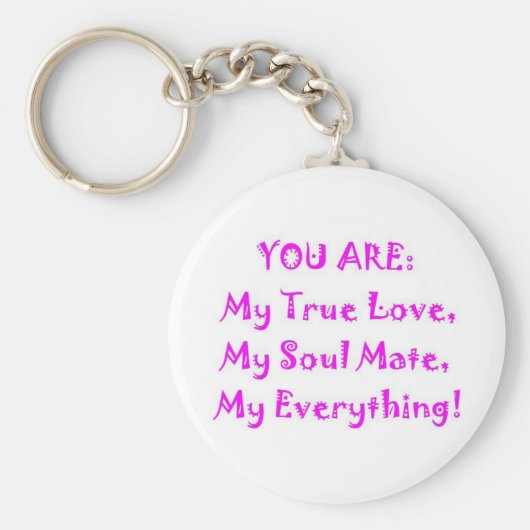 Soul Mate Poem Sleutelhanger (Voorkant)