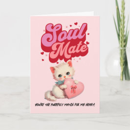 Soul Mate Retro Kity Valentine’s Day Card Feestdagen Kaart