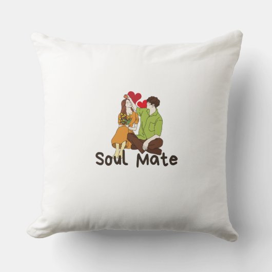Soul Mate Sierkussen - Romantisch decor voor koppe (Voorkant)