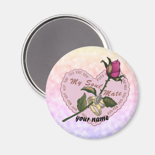Soul Mate Trouwmagneet Magneet (Voorkant / Achterkant)