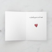 Soul Mate Wolves Wedding Card Verticaal Kaart (Binnen)