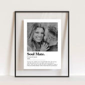 Soul Mate woordenboek definitie met aangepaste fot Acryl Bord