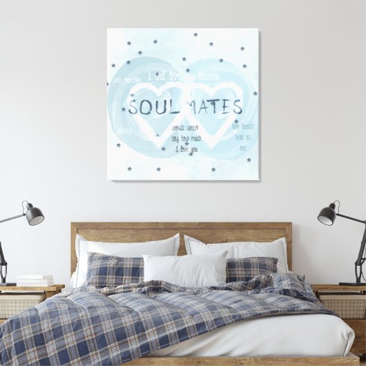 Soul Mates Canvas Afdruk (Insitu (Slaapkamer))
