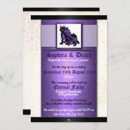 Soul Mates Dragon Wedding Uitnodigingen