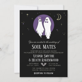 Soul Mates Geheime Geest Halloween Bruiloft Kaart