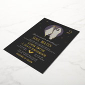 Soul Mates Halloween Haunted Ghost Wedding Folie Uitnodiging (Gedraaid)