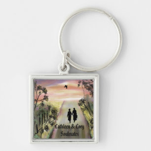 "Soul Mates" persoonlijke sleutelring"* Sleutelhanger